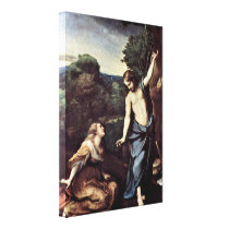 Antonio Allegri da Correggio - Noli me tangere Gallery Wrapped Canvas