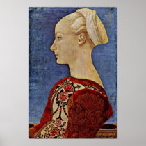 Antonio del Pollaiolo - Profile Portrait Poster