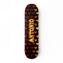 Antonio skateboard fire and flames design. by skatersollie Antonio skateboard fire and flames design.