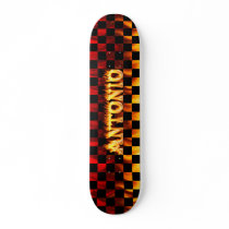 Antonio skateboard fire and flames design. by skatersollie Antonio skateboard fire and flames design.