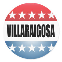ANTONIO VILLARAIGOSA ROUND STICKER