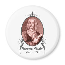 Antonio Vivaldi Fridge Magnet