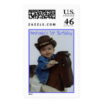 Antonio's 1st Birthday Stamps