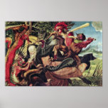 Antonius Altar Left Wing Outside: Demons Tormentin Print