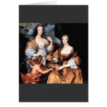 Antoon van Dyck - Elizabeth Thimbleby and Dorothy Greeting Cards