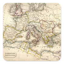 Antquie Map of Ancient Roman Sticker