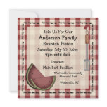 Ants and Watermelon Summer Picnic Invitation