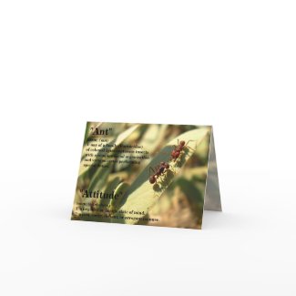 Ants & Attitude - Note Card #2 card