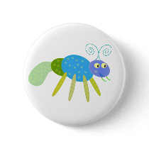 ants: blue and green ant buttons by adellaandmella ants: blue and green ant buttons