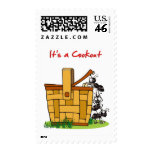 Ants with Picnic Basket  Cookout Invitation Postage Stamp