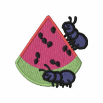 Ants with watermelon embroidered shirts by ZazzleEmbroidery Ants with watermelon embroidered shirts