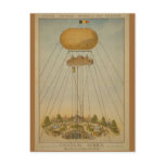 Antwerp Expo 1894 Air Castle Balloon postcards