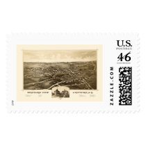 Antwerp, NY Panoramic Map - 1888 Stamps