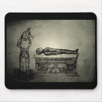 Anubis and Mummy mousepad