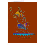 ANUBIS Egyptian God Greeting Card