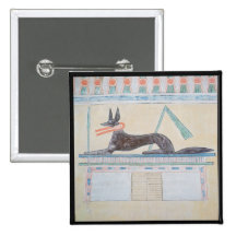 Anubis, Egyptian god of the dead Pinback Button