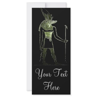 'Anubis: God of the Underworld' Personalized Rack Card by thespiritualsource