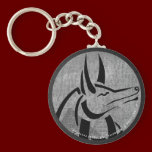 Anubis Round Keychain keychains