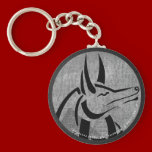Anubis Round Keychain