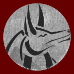 Anubis Round Stickers stickers