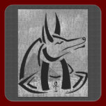 Anubis Square Sticker stickers