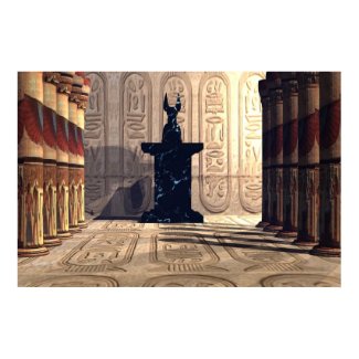 ANUBIS TEMPLE PRINT print