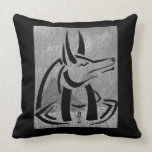Anubis Throw Pillow pillows