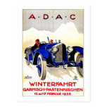 Anuncio alemán del automóvil del vintage del ~ de  tarjeta postal