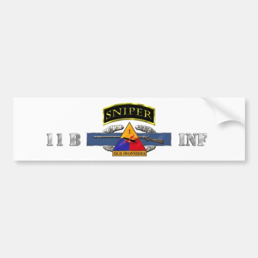 ANUNCIO del CIB 1r de la etiqueta 11B del francoti Etiqueta De Parachoque