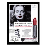 Anuncio del lápiz labial del Postal-Vintage