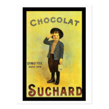 Anuncio del vintage de Suchard 3 del chocolate con Postales