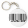 Anwalt im Dienst Barcode label icon Key Chain