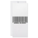 Anwalt im Dienst Barcode label icon rack cards