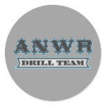ANWR Drill Team Round Stickers