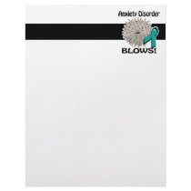 Anxiety Disorder Blows Awareness Design Personalized Letterhead