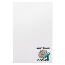 Anxiety Disorder Blows Awareness Design Personalized Stationery
