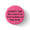 ANXIETY GIRL buttons by babslights ANXIETY GIRL buttons