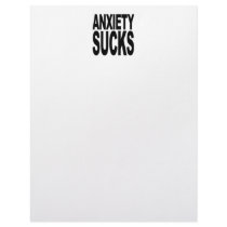 Anxiety Sucks letterhead by MyShirtSucks Anxiety Sucks letterhead