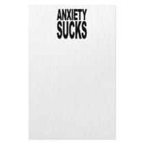 Anxiety Sucks stationery by MyShirtSucks Anxiety Sucks stationery