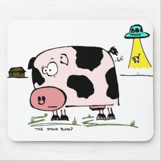 Anxious Cow Alien Abduction