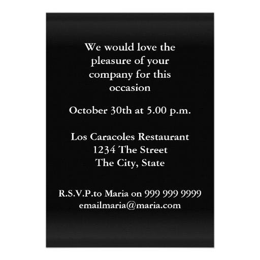 Any Age Men's Birthday Party Custom Announcements