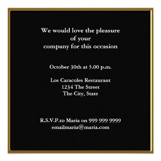 Any Age Men's Birthday Party Personalized Invitation