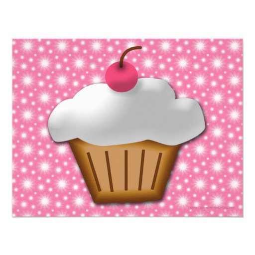 Any Age, Swell Sweet Cupcake Birthday Invitations