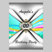 Any birthday party Invitation sixty invitations