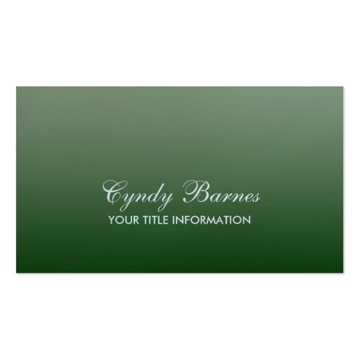 Any Color Gradient Business Card (front side)