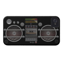 Any Color Vintage Ghetto Blaster iPhone 4 Case