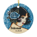 Any Color Wedding Bridesmaid Christmas Ornament