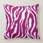 Any Color with White Zebra Design Pillow pillows