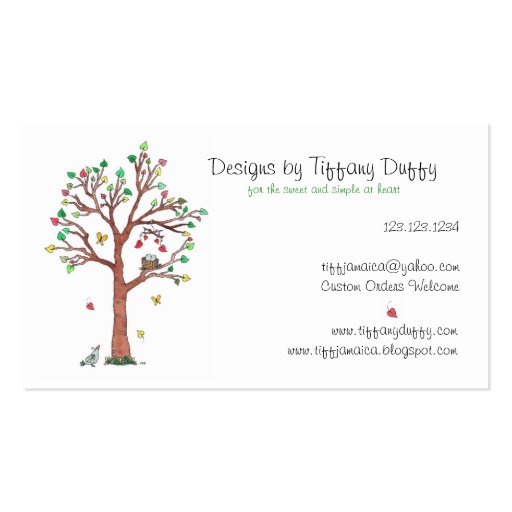 Any Day Now Business Card Templates (back side)