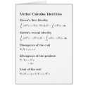 Any occasion card: Vector calculus identities